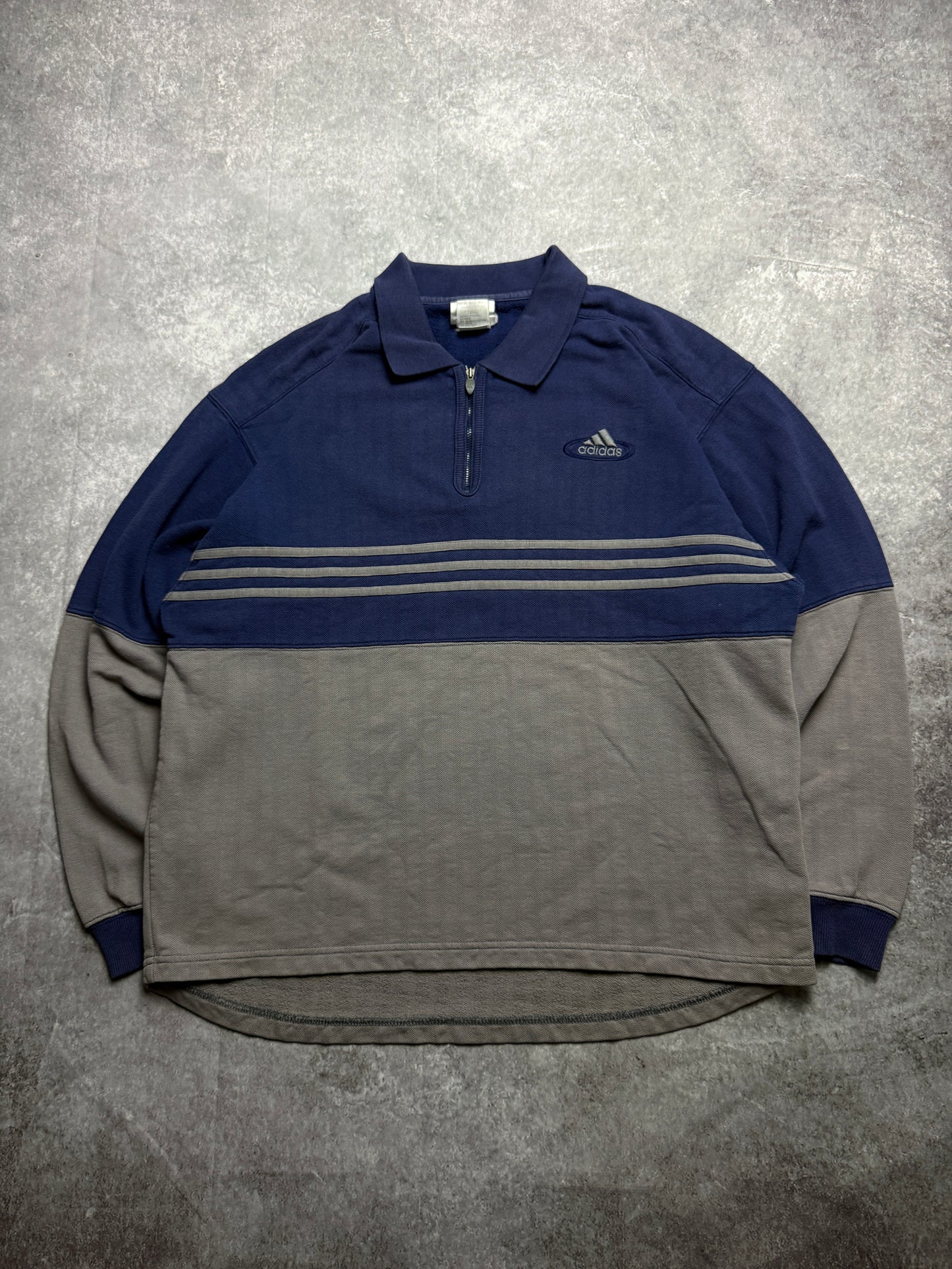 80s Adidas half zip Sweater (L)