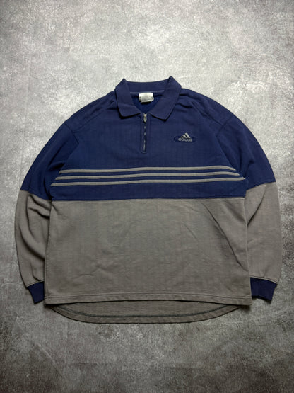 80s Adidas half zip Sweater (L)