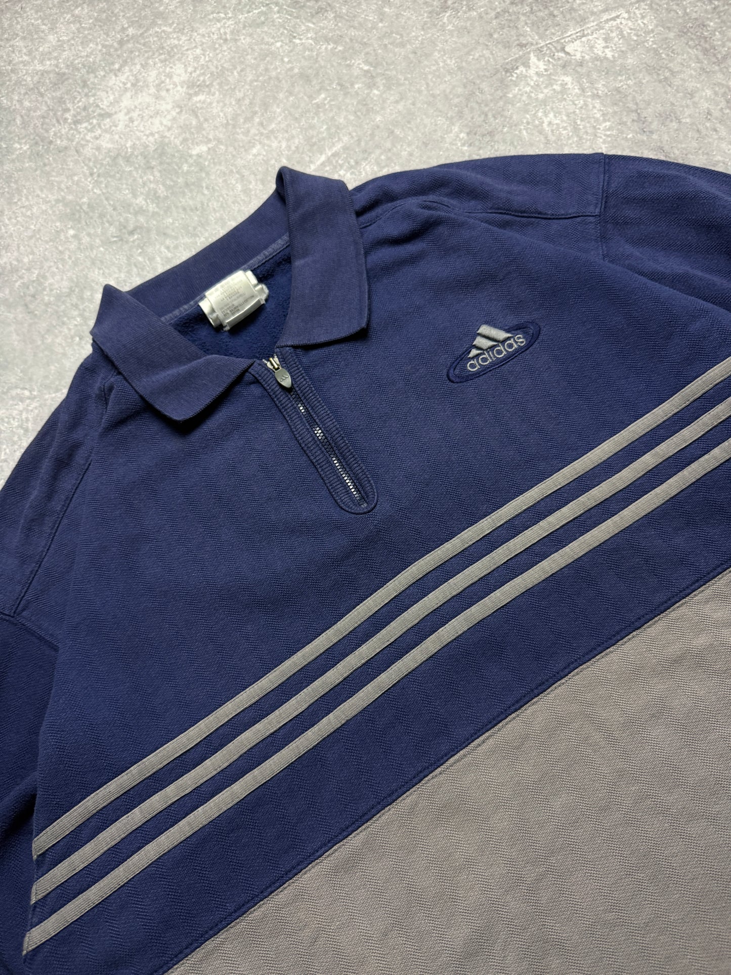 80s Adidas half zip Sweater (L)