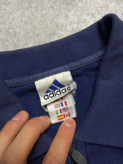 80s Adidas half zip Sweater (L)