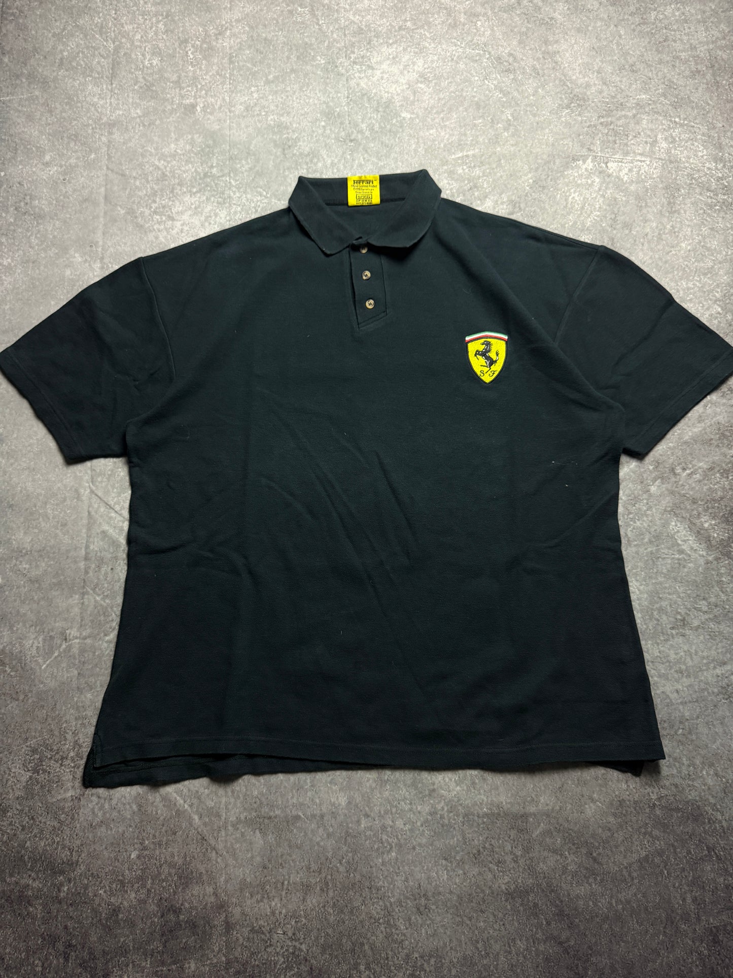 Vintage 90s Ferrari Polo-shirt (XL)