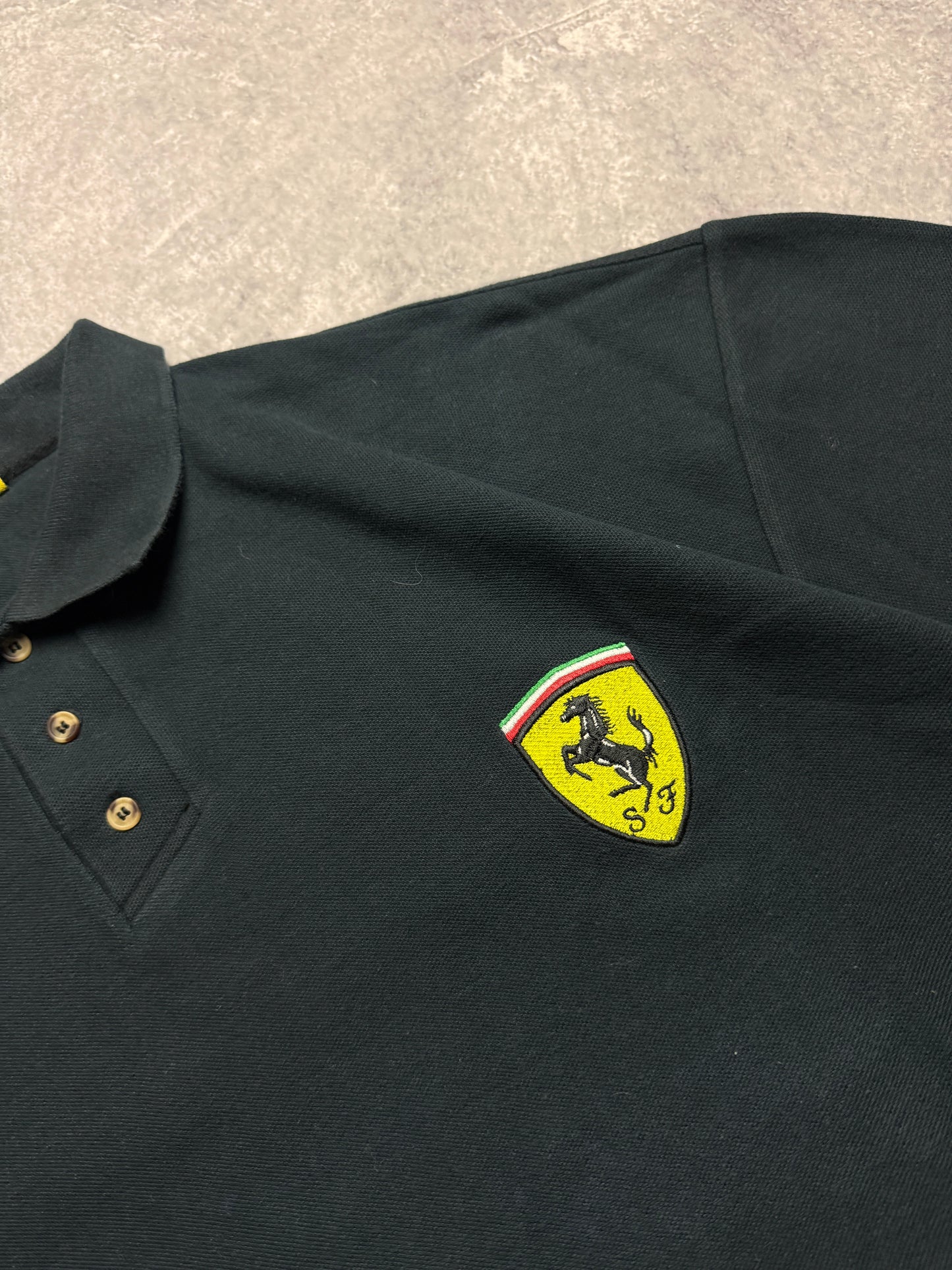 Vintage 90s Ferrari Polo-shirt (XL)