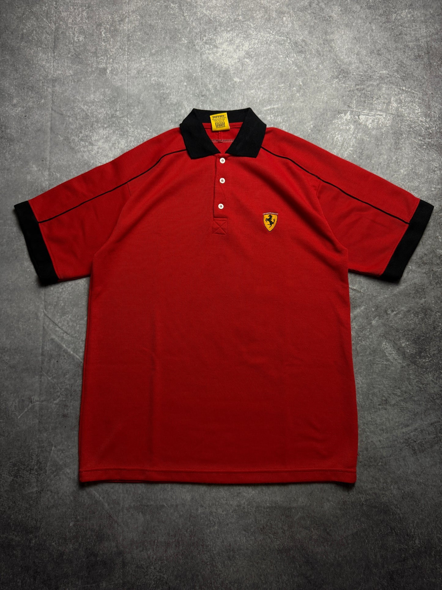 Vintage 90s Ferrari Polo-shirt (XL)