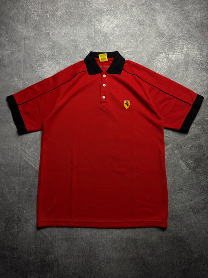 Vintage 90s Ferrari Polo-shirt (XL)