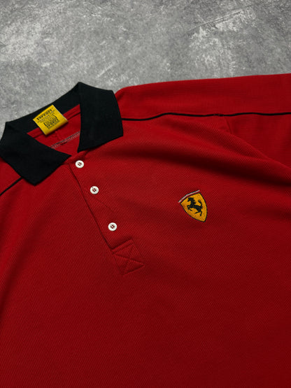 Vintage 90s Ferrari Polo-shirt (XL)