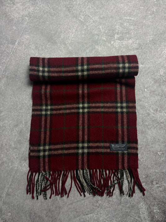 90s Burberrys Schal aus lammwolle
