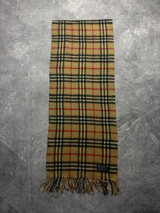 90s Burberrys Schal aus Lammwolle