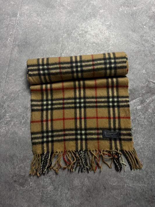 90s Burberrys Schal aus Lammwolle