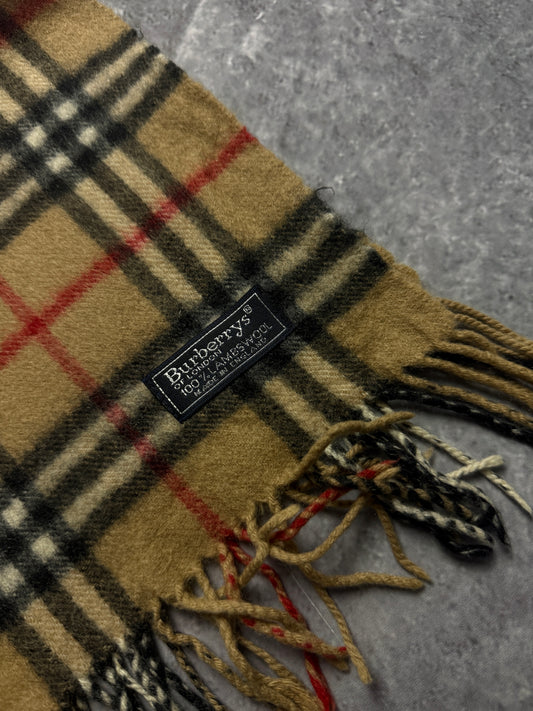 90s Burberrys Schal aus Lammwolle